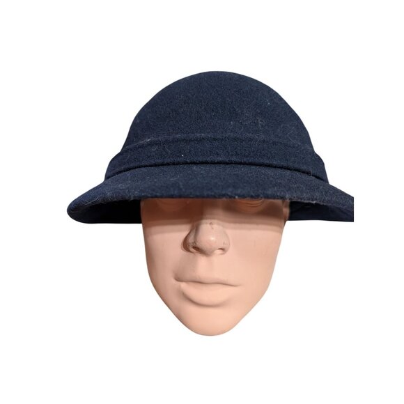 Kangol Bucket Hat Navy Blue Women\'s Size XL 22 in Around Vintage Made in England main image 5